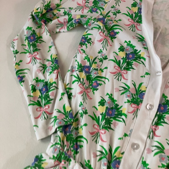 TBBC Poppy’s Porch Ready Romper Grove Park Garden Beaufort Bonnet Small - Picture 3 of 10